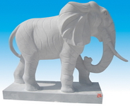 Stone Elephant Sculptures