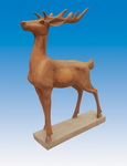 arved Stone Deer Sculpture