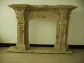 Yellow Hole Stone Fireplace