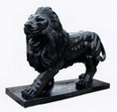 Black Marble Lion