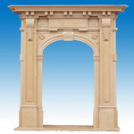 beige Stone Door frames