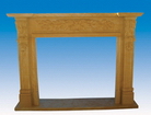 French Stone Fireplace Mantel