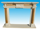 Travertine Fireplace Mantel