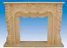 Carved Stone Fireplace Mantel