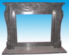 Granite Carved Fireplace Mantel