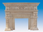 Carved Sandstone Fireplace Surrounds