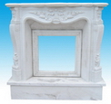 Carved Marble Fireplace