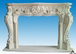 Carved Stone Fireplace Mantel