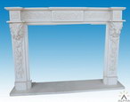 Carved Stone Fireplace Mantel