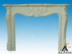 Carved Stone Fireplace Mantel