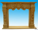 Travertine Fireplace Mantel