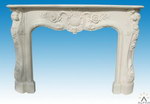 Carved Stone Fireplace Mantel