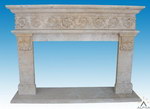 Carved Stone Fireplace Mantel