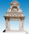 Carved Marble Fireplace Mantel