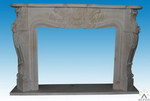 Carved Stone Fireplace Mantel