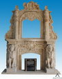 Carved Marble Fireplace Mantel