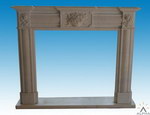 Carved Stone Fireplace Mantel