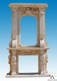 Carved Marble Fireplace Mantel