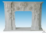 Carved Stone Fireplace Mantel