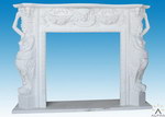 Carved Stone Fireplace Mantel