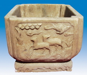 Decorative Stone Flowerpot