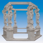 Hand Carved Stone Gazebo