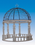 Stone Backyard gazebo