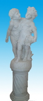 Marble Children Sculptures