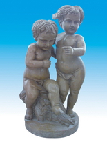 Stone Children Sculptures
