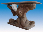 Carved Garden Stone Table