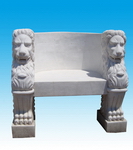 Carved Stone Bench for Garden