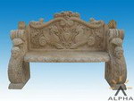 Carved Stone Benches